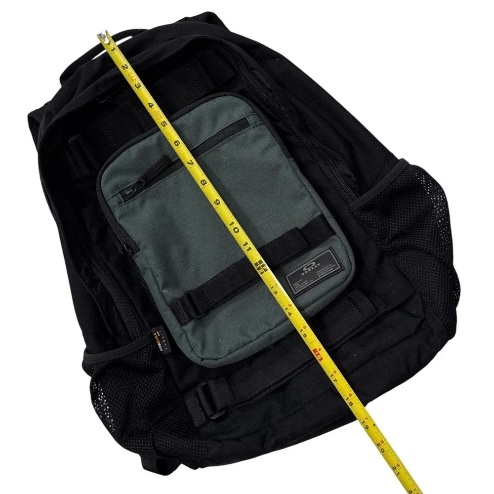Oakley Cordura Fabric Backpack Black Charcoal Grey Tactical Outdoor Bag